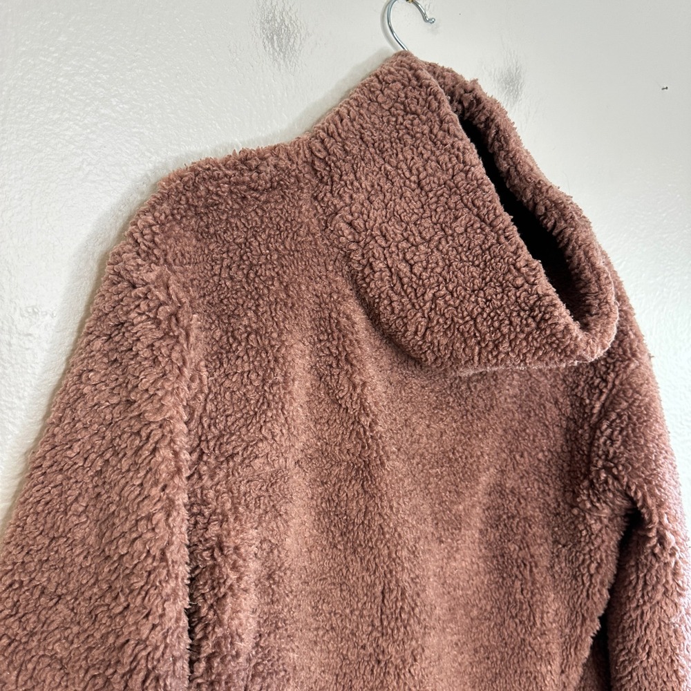 Lululemon Warmth Restore Long Pullover Smoky Topaz Sherpa Funnel Neck Size 6 - Picture 10 of 10